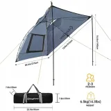 namiot-samochodowy-king-camp-compass-szary-stan-nowy