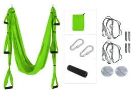 zestaw-air-yoga-master-hamak-z-mocowaniem-zielony