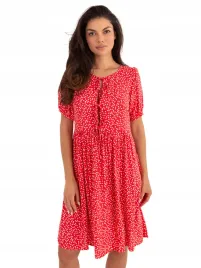 sukienka-z-krotkim-rekawem-damska-letnia-rozkloszowana-w-groszki