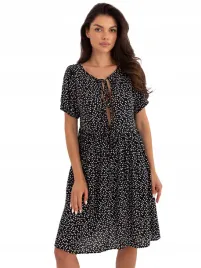 sukienka-z-krotkim-rekawem-damska-letnia-rozkloszowana-w-groszki