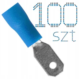 konektor-meski-zlaczki-do-kabli-wsuwki-samochodowe-izolowane-4-8mm-100szt