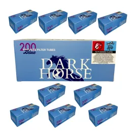 10-x-dark-horse-blue-200-szt-gilzy-papierosowe-ks-tyton-biale-tutki-8mm