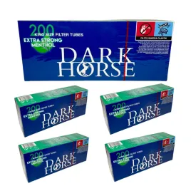5x-dark-horse-extra-strong-menthol-200-szt-gilzy-papierosowe-ks-mietowe-8mm