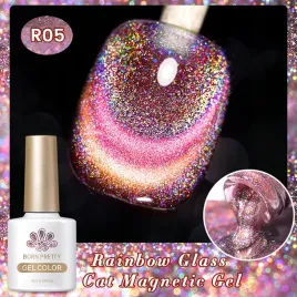 born-pretty-rainbow-glass-cat-eye-lakier-magnetyczny-holo-rainbow-r05