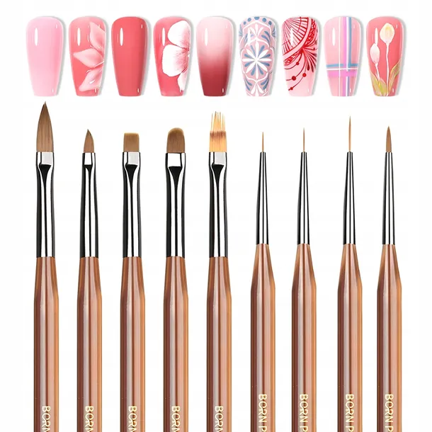 born-pretty-pedzel-do-zelu-akrylu-plaski-flat-head-brush-wlosie-syntetyczne