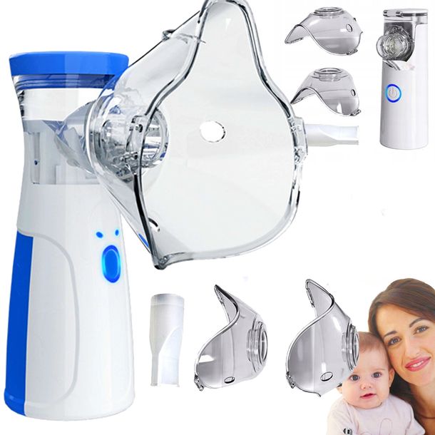 ﻿INHALATOR NEBULIZATOR DLA DZIECI I DOROSŁYCH PRZENOŚNY  USB CICHY  MEMBRANO