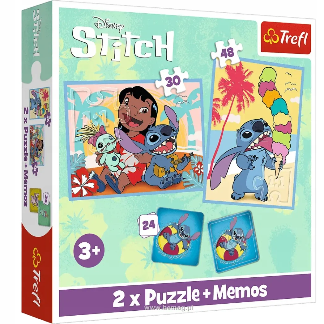 puzzle-memo-lilo-i-stitch-3-trefl-stan-nowy
