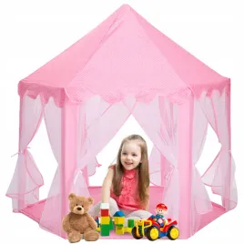 namiot-domek-zamek-dla-dzieci-rozowy-135h140cm-zabawkowy-palac-dla-dziewczy
