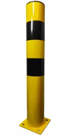 metalowy-slupek-ostrzegawczy-na-podstawie-odbojnica-fi108-70cm-zolty-czarny