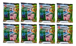 lego-minecraft-minifigure-polybag-8x-steve-zombie-and-pig-662101