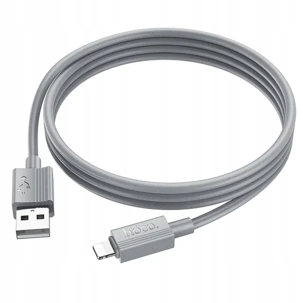 hoco-kabel-usb-a-do-lightning-24a-x107-1-m-szary-kolor-szary
