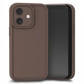 etui-do-apple-iphone-16-brazowe-silikon-matowe-wzmocnione-szklo