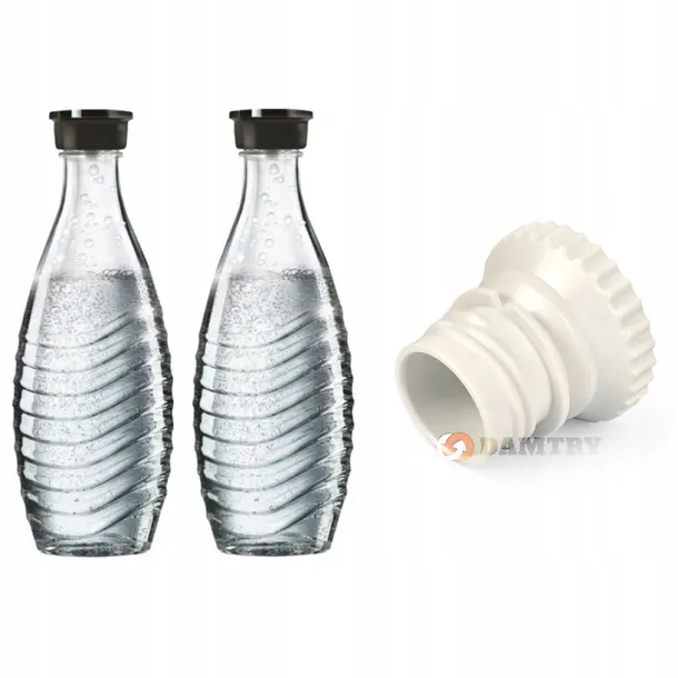 2szt. Szklana Butelka Karafka + Adapter do SodaStream Terra Art Spirit