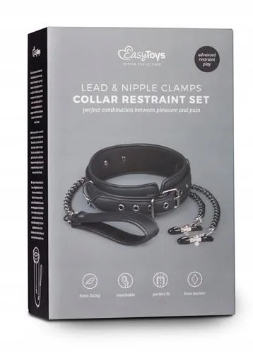 wiazania-leather-collar-with-nipple-chains