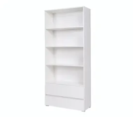 bialy-regal-na-ksiazki-wysoki-regal-regal-z-szufladami-cosmo-c03