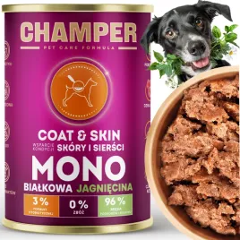 champer-coat-skin-400-g-jagniecina-monobialkowa-mokra-karma-na-siersc-psa