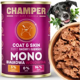 champer-coat-and-skin-400-g-wolowina-monobialkowa-mokra-karma-na-siersc-psa