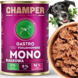 champer-gastro-400-g-wolowina-monobialkowa-mokra-karma-na-trawienie-psa