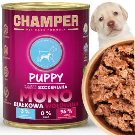 monobialkowa-karma-szczeniaka-champer-puppy-400-g-wolowina-hipoalergiczna