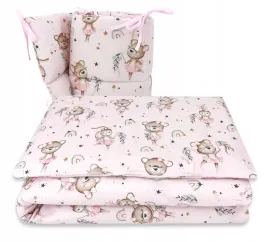miminu-posciel-dziecieca-3-el-120x90-cm-poszewki-ochraniacz-ballerina-roz