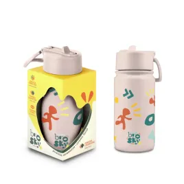 brosky-pattern-stalowa-butelka-na-wode-w-kolorze-rozowym-450ml