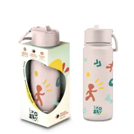 brosky-pattern-stalowa-butelka-na-wode-w-kolorze-rozowym-550ml
