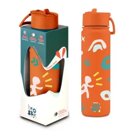 brosky-pattern-stalowa-butelka-na-wode-w-kolorze-ceglanym-680ml