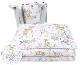 miminu-posciel-dziecieca-3-el-135x100-cm-poszewki-ochraniacz-slodka-sarenka