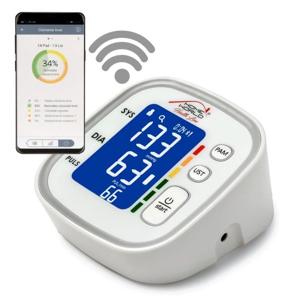 Ciśnieniomierz elektroniczny HW-HL001 z Bluetooth-Zdjęcie-0