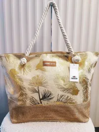 torba-shopper-plazowa-bezowa-ze-zlotym-w-liscie