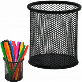 kubek-na-dlugopisy-przybornik-organizer-na-biurko-metal-siatka-czarny