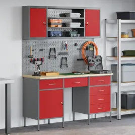 zestaw-7-szafek-roboczych-i-tablicy-z-pegboardem-czerwony-mdf-i-metal