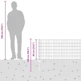 plot-euro-z-5-u-postami-szary-0-6x10-m-stal-stan-nowy-rodzaj-plot-azurowy