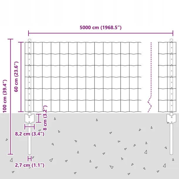 plot-z-22-slupkami-szary-06x50-m-stal-stan-nowy-rodzaj-plot-azurowy