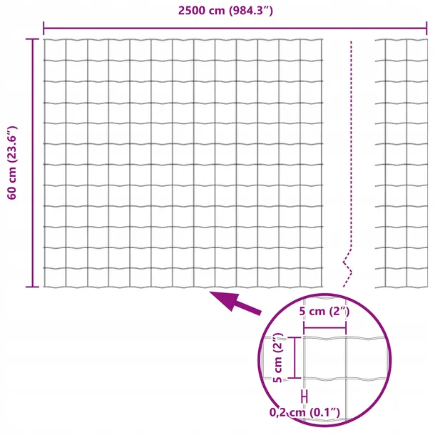euro-plot-zielony-06x25-m-stal-producent-vidaxl