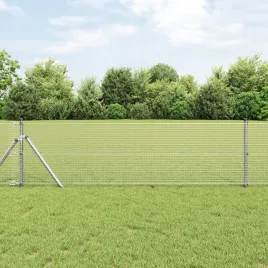 spawana-siatka-ogrodzeniowa-z-13-slupkami-0-8x100-m-stal-ocynkowana