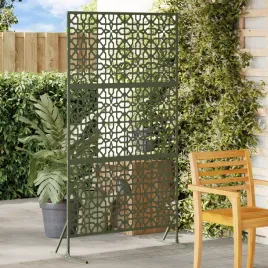 panel-ogrodowy-metalowy-oliwkowy-metal-duzy-wstawki-dekoracyjne