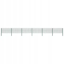 panel-ogrodzeniowy-ze-slupkami-zelazny-102-x-08-m-zielony