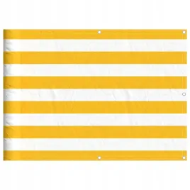 parawan-balkonowy-w-zolte-i-biale-paski-75x1000-cm