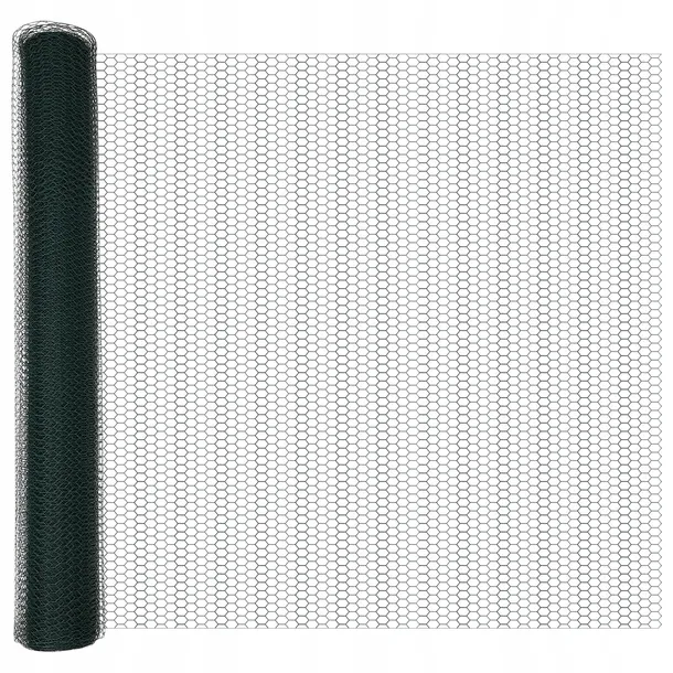 plot-heksagonalny-zielony-1x50-m-stal-wysokosc-1-m