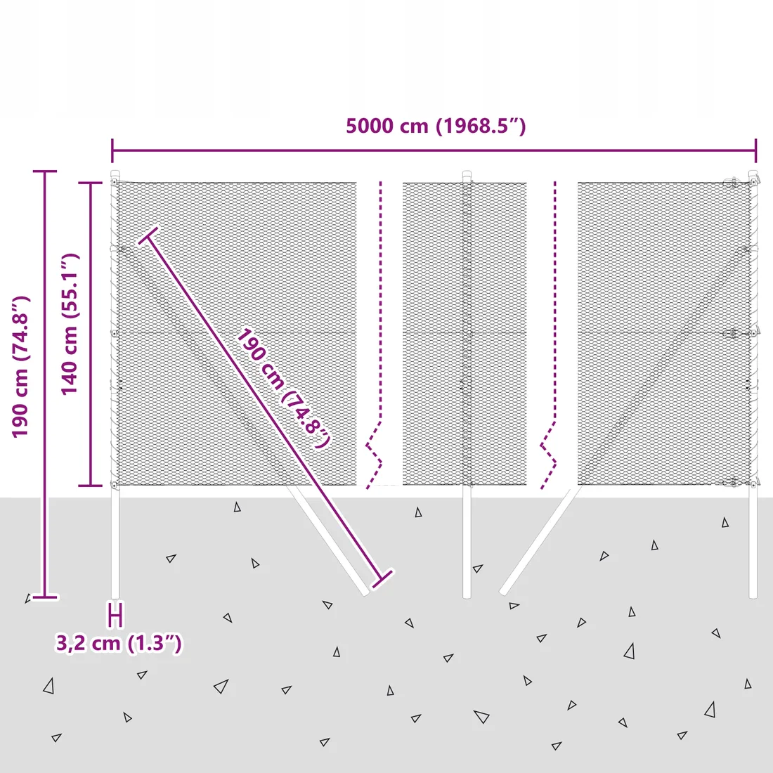plot-heksagonalny-szary-1-4x50-m-stal