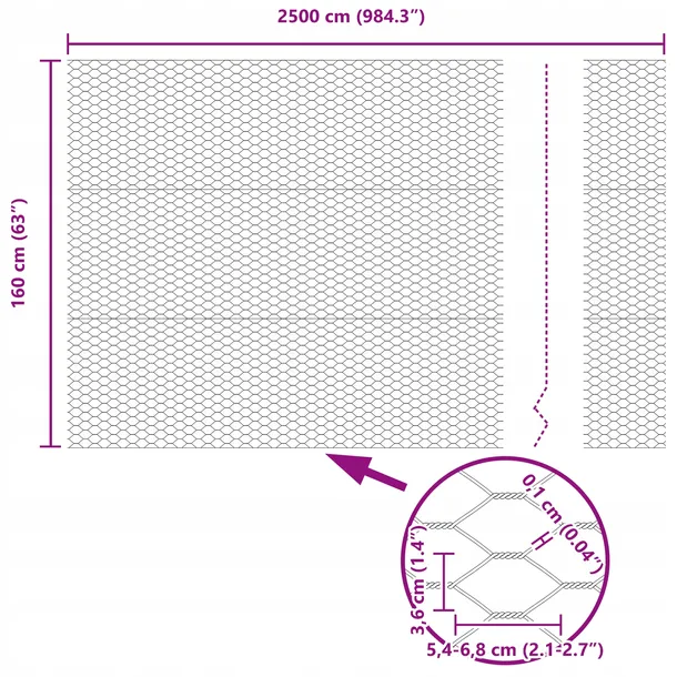 heksagonalny-plot-zielony-1-6x25-m-stal-producent-vidaxl