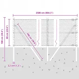 plot-hexagonalny-0-6x25-m-stal-ocynkowana-stan-nowy-producent-vidaxl