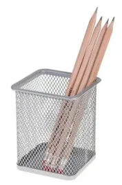 kubek-przybornik-kwadratowy-srebrny-net