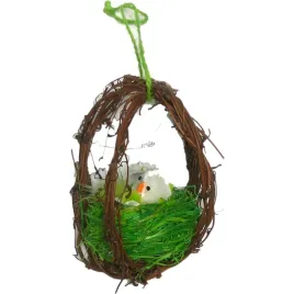 ozdoba-wielkanocna-ratan-wiszaca-12-cm-gniazdo-kolory-zolty-zielony