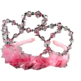 party-opaska-korona-rozowa-z-koralikami-i-piorkami