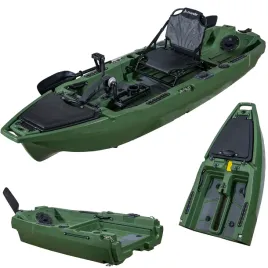 MODUŁOWY KAJAK WĘDKARSKI Z NAPĘDEM NOŻNYM 300 CM SKŁADANY