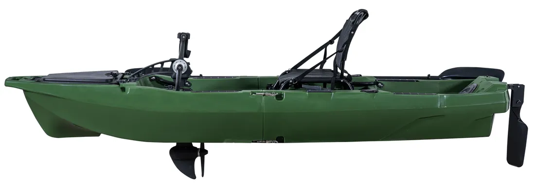 MODUŁOWY KAJAK WĘDKARSKI Z NAPĘDEM NOŻNYM 300 CM SKŁADANY