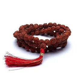 rozaniec-mala-rudraksha-108-koralikow-z-czerwonym-fredzlem