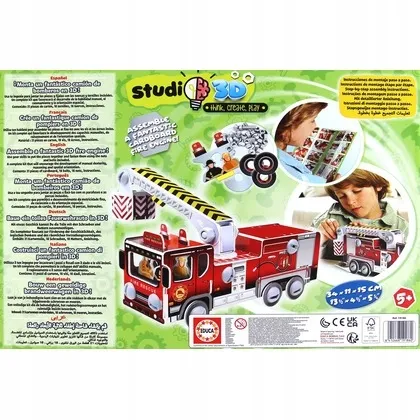 model-3d-pojazdy-woz-strazacki-educa-stan-nowy